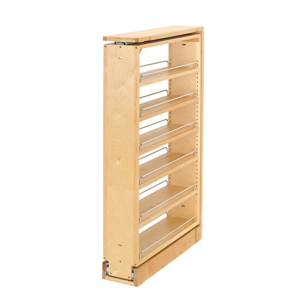 Rev-A-Shelf Maple Wood; Steel, Natural Maple, 6 in W, 38.5 in H, 23 in D 432-TF39-6C - main